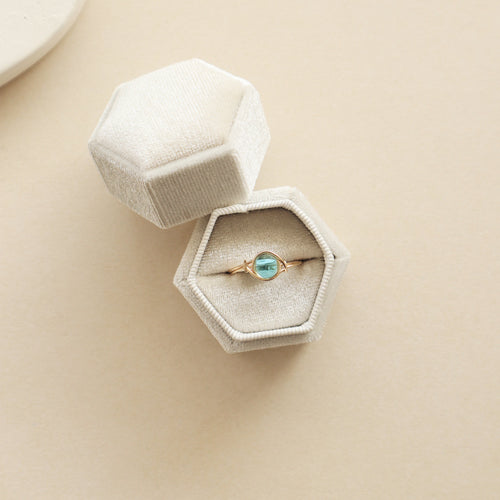 Aquamarine Ocean Ring PeacePiecesJewelry