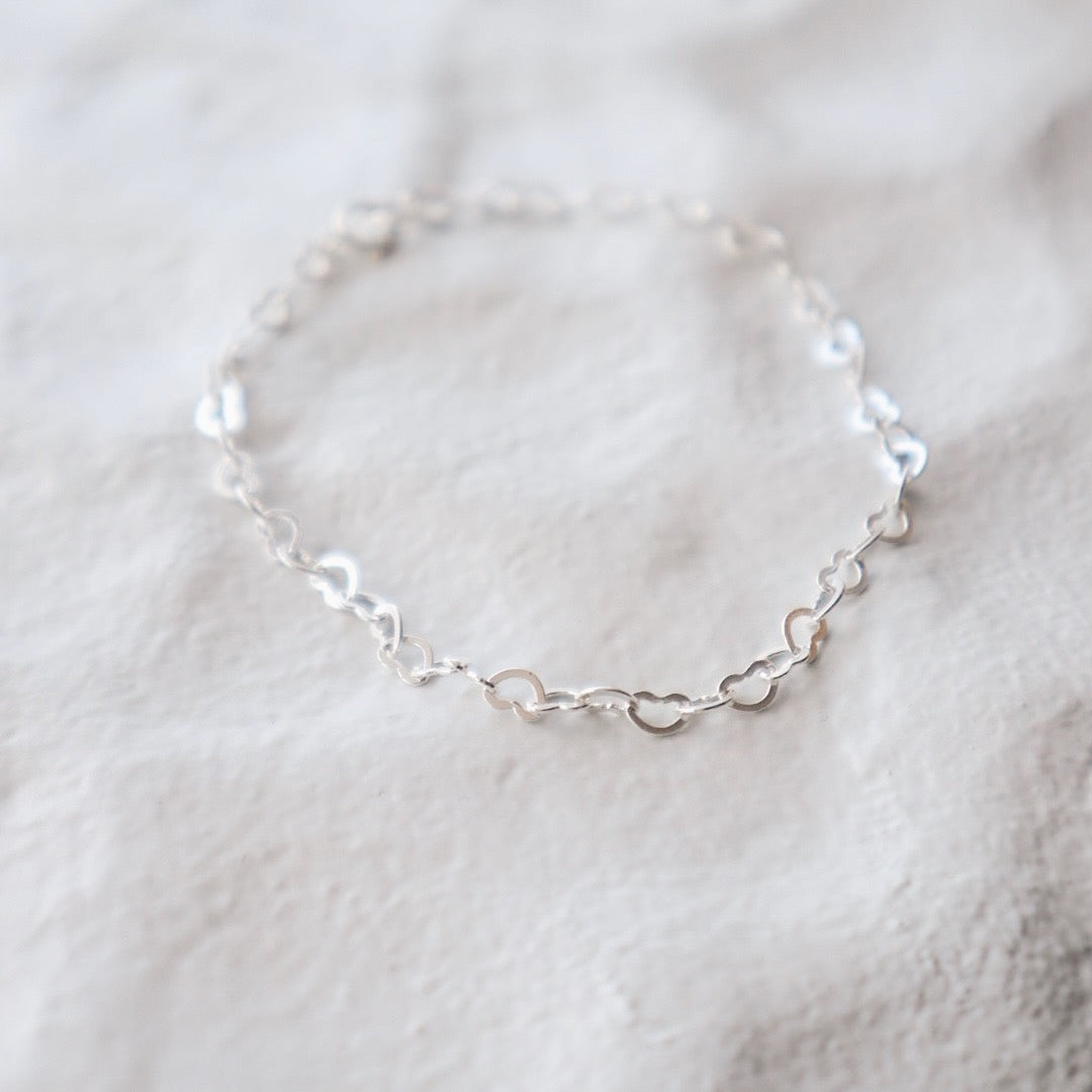 Hearts Chain Bracelet - PeacePiecesJewelry