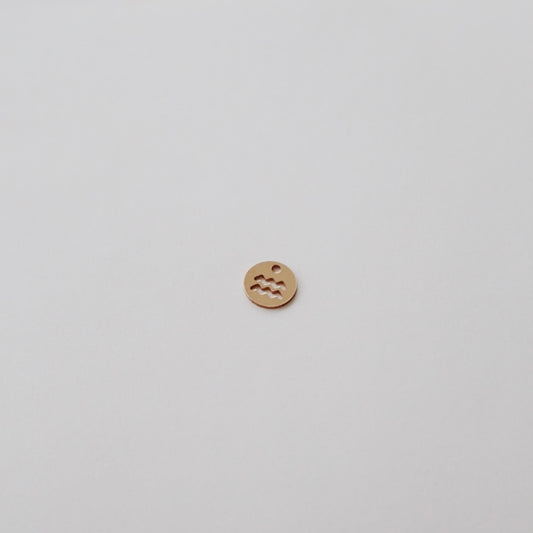 Aquarius Zodiac Charm - PeacePiecesJewelry