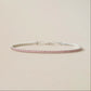 Tennis Bracelet Rose Pink Silver PeacePiecesJewelry