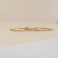 Tennis Bracelet Pink & White Gold Set