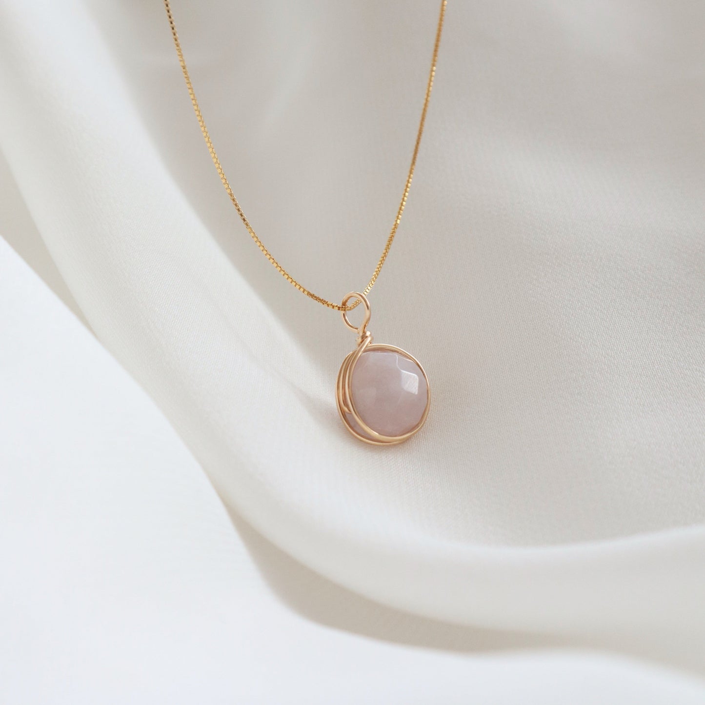 Faceted Light Amethyst Necklace PeacePiecesJewelry