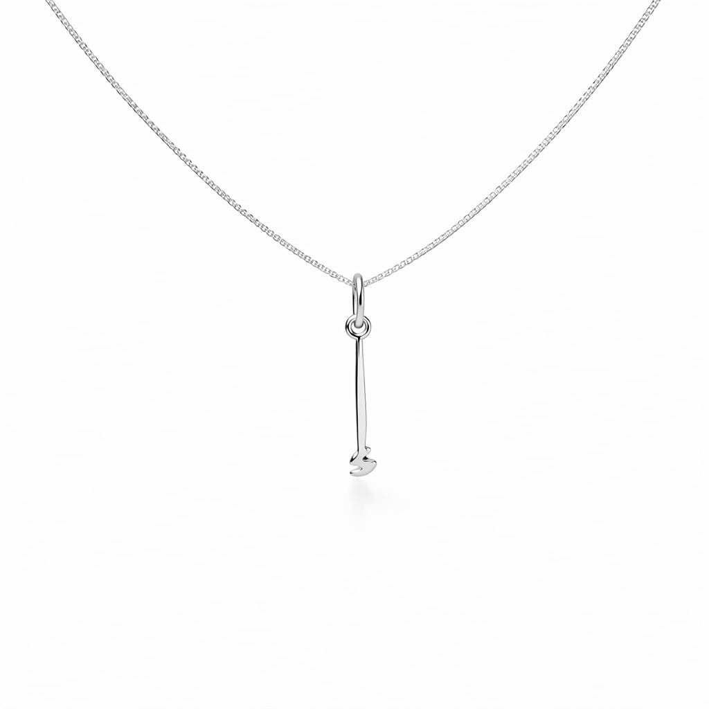 Arabic Initial Necklace PeacePiecesJewelry