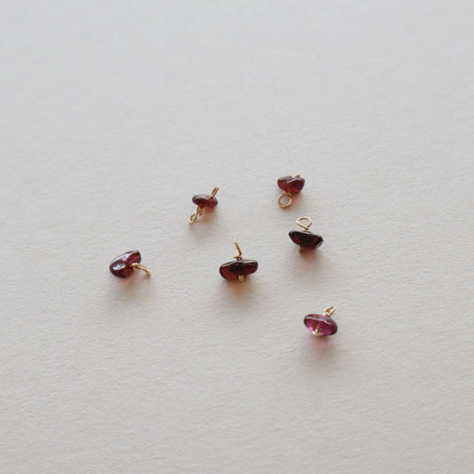 Garnet Stone Charm