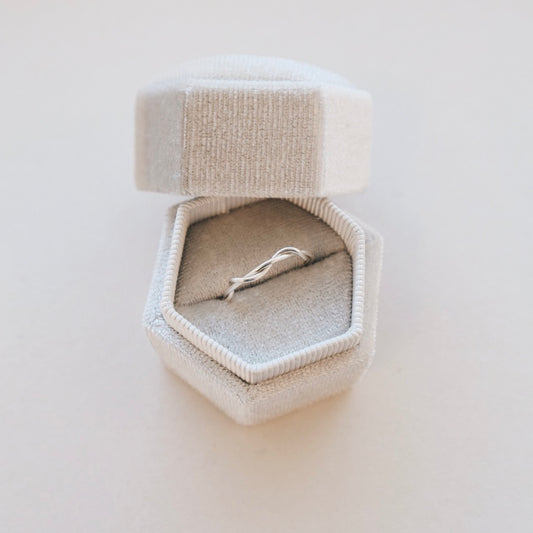 Silver Braided Ring - PeacePiecesJewelry