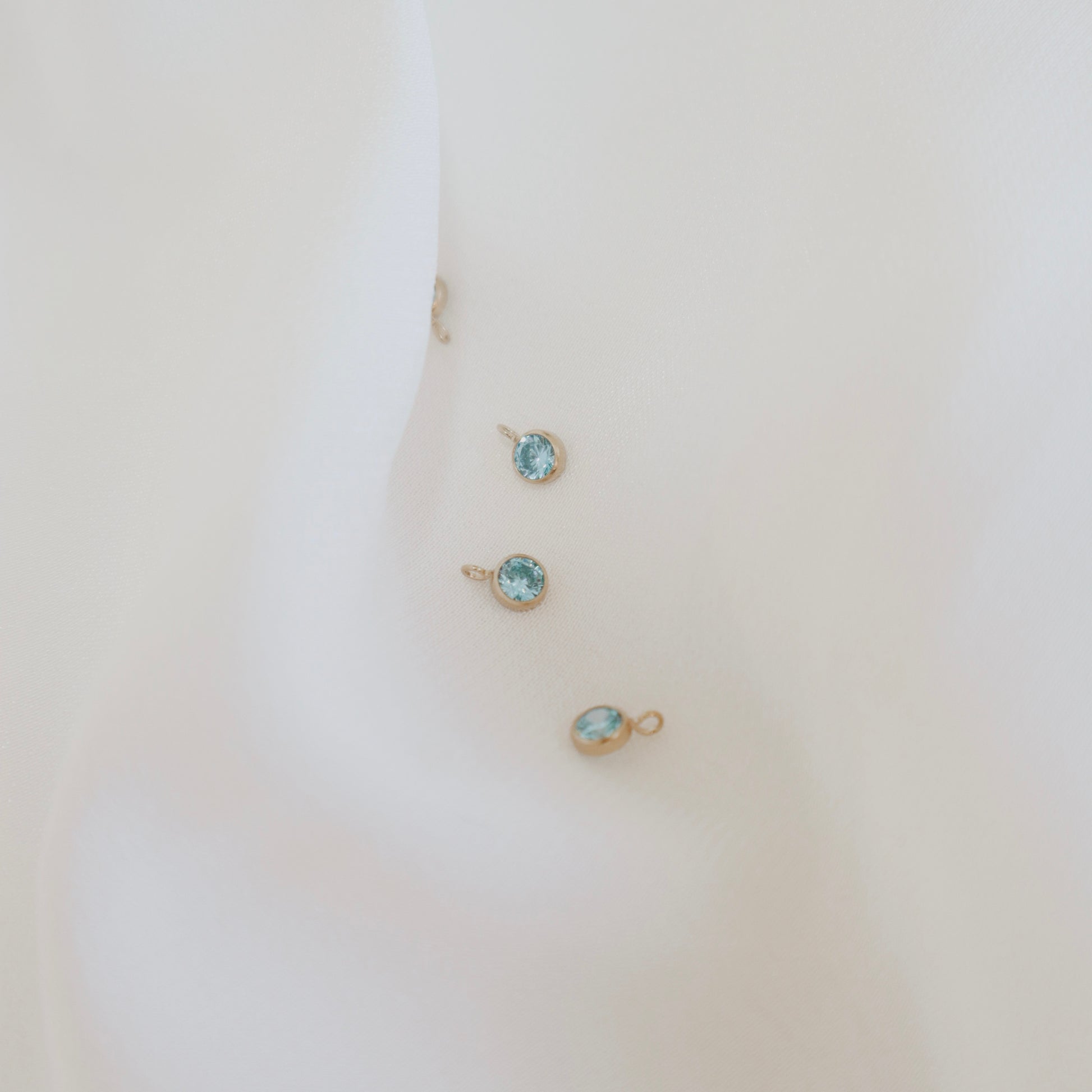 Blue Topaz Charm - PeacePiecesJewelry