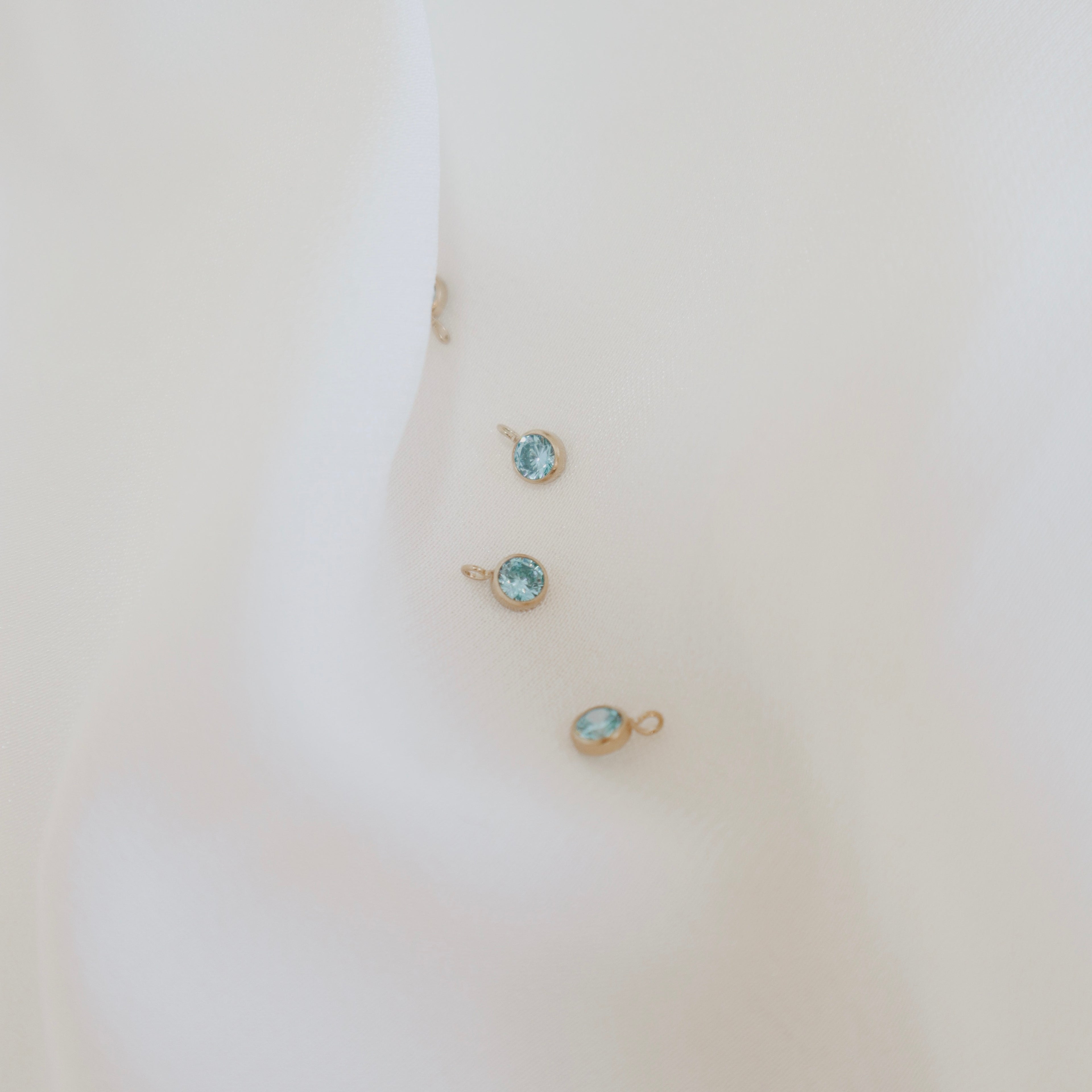 Blue Topaz Charm - PeacePiecesJewelry