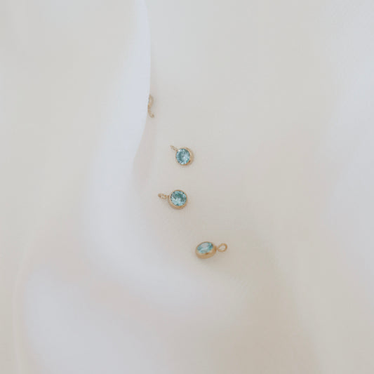 Blue Topaz Charm - PeacePiecesJewelry