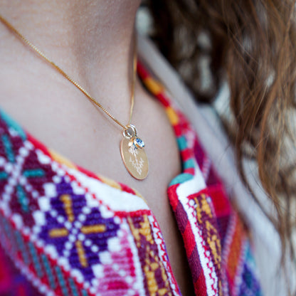 Haifa Necklace with Stone PeacePiecesJewelry