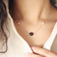 Pearls & Garnet Necklace - PeacePiecesJewelry