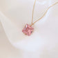 Pink Cubic Zirconia Gemstone Necklace