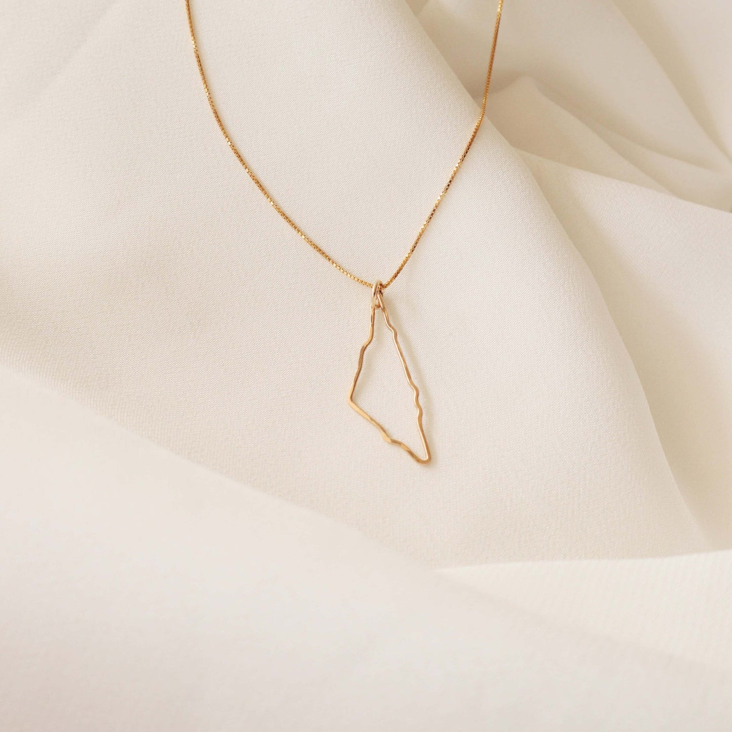 Map of Palestine Necklace - PeacePiecesJewelry