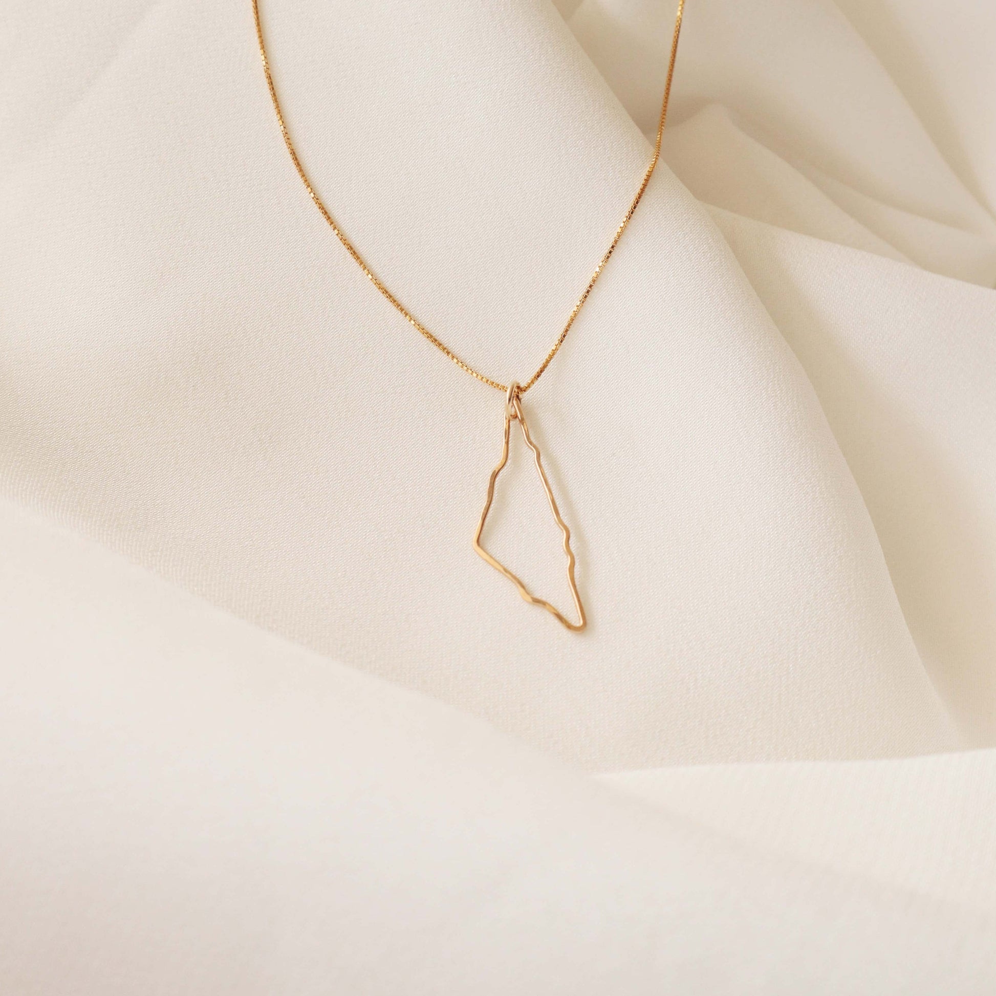 Map of Palestine Necklace - PeacePiecesJewelry