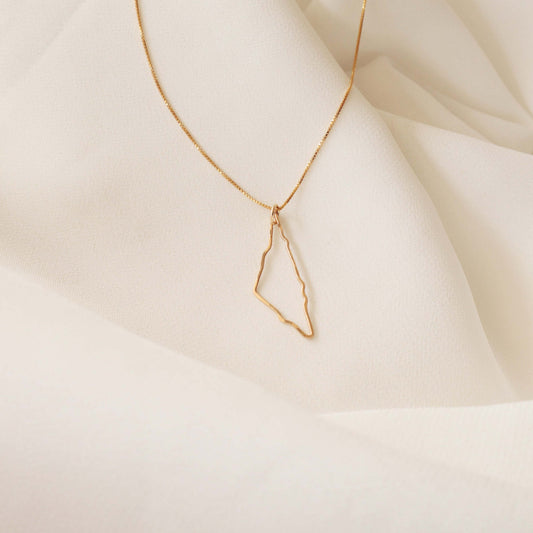 Map of Palestine Necklace - PeacePiecesJewelry