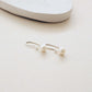 Pearl Silver Earring PeacePiecesJewelry