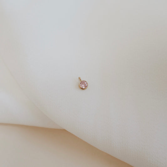 Tourmaline Framed Charm - PeacePiecesJewelry
