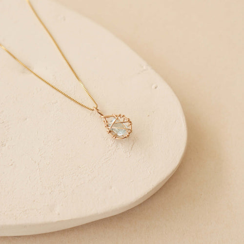 Aquamarine Sealed Necklace Peace Pieces Jewelry