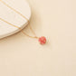 Watermelon Quartz Necklace - PeacePiecesJewelry