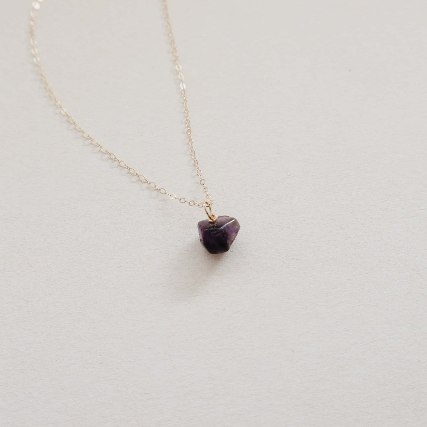 Amethyst Stone Necklace PeacePiecesJewelry