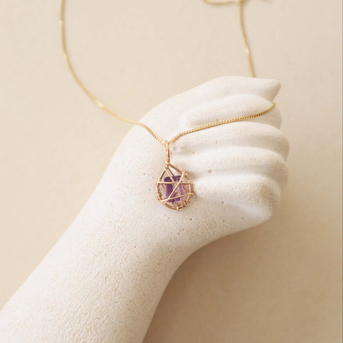 Amethyst Sealed Necklace Peace Pieces Jewelry