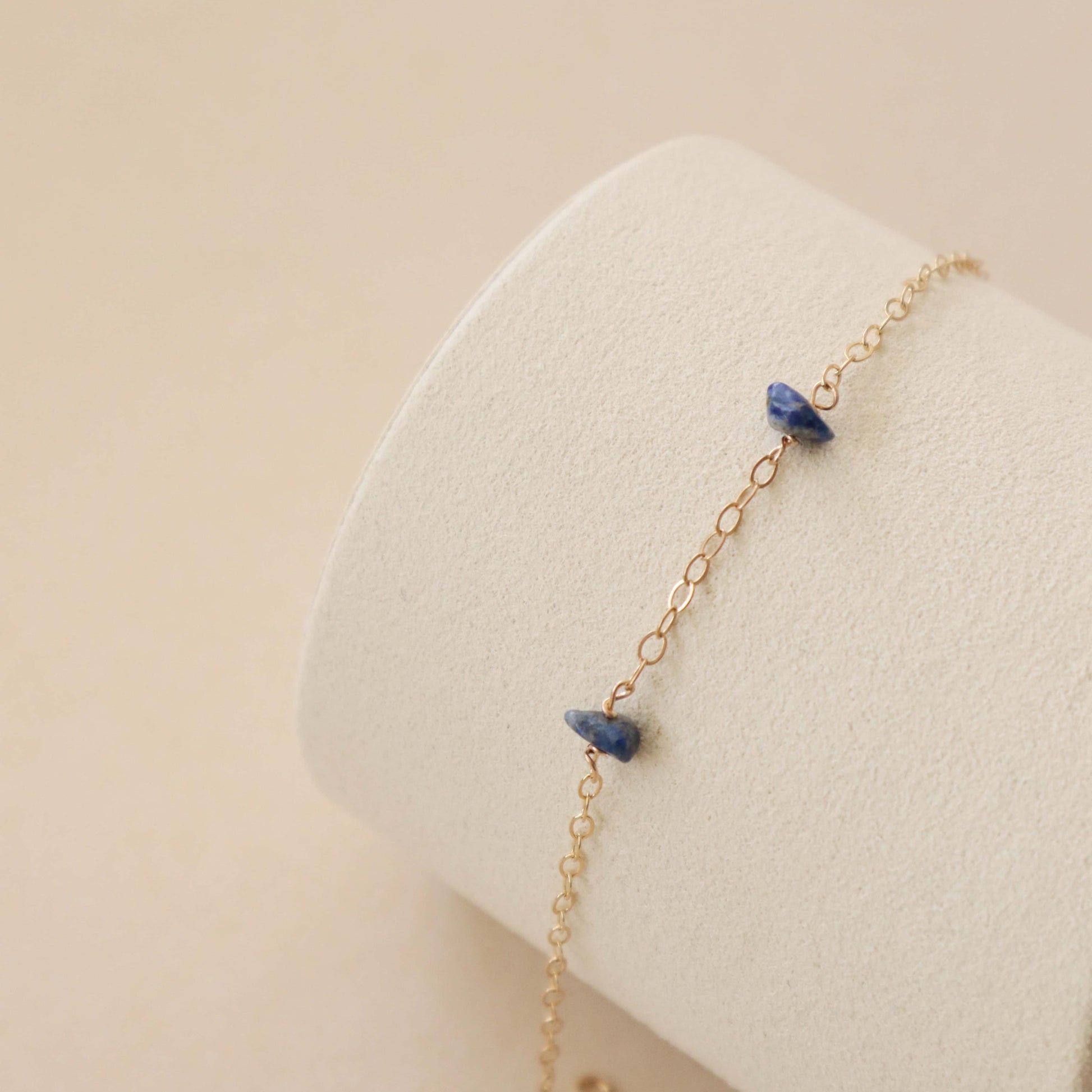 Lapis Lazuli Chain Bracelet PeacePiecesJewelry