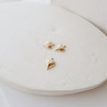 Gold Heart Charm - PeacePiecesJewelry