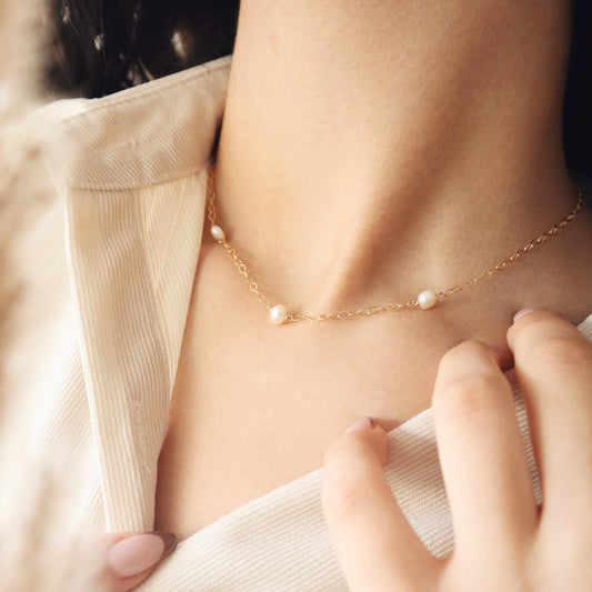 Pearls Necklace - PeacePiecesJewelry