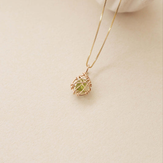 Peridot Sealed Necklace Peace Pieces Jewelry