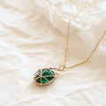 Green Sealed Necklace Peace Pieces Jewelry