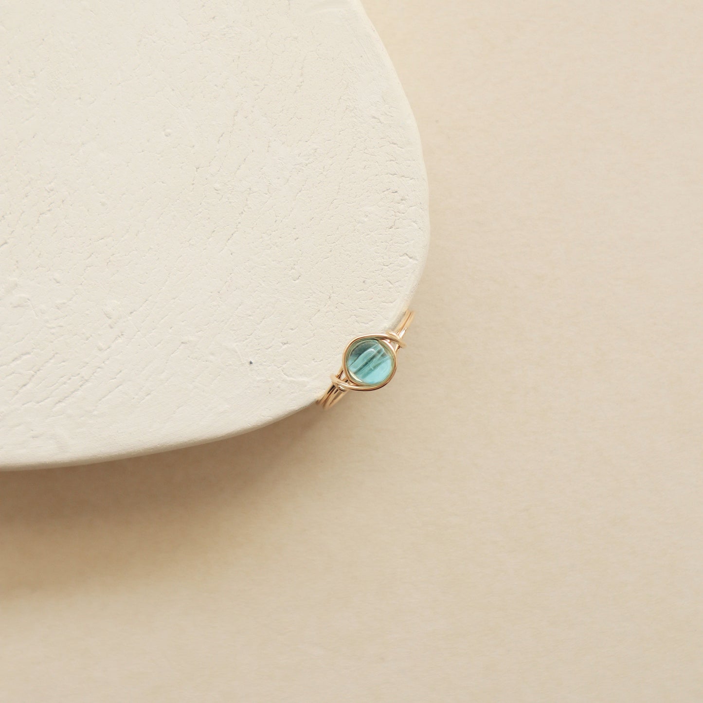 Aquamarine Ocean Ring