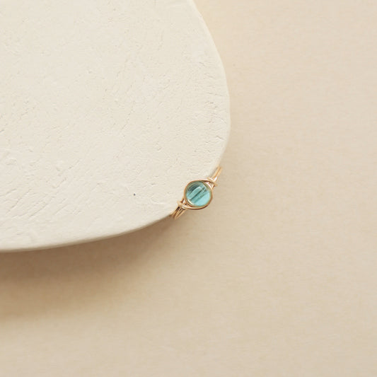 Aquamarine Ocean Ring