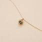 Emerald Round Sealed Necklace