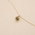 Emerald Round Sealed Necklace
