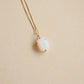 Moonstone Gemstone Necklace PeacePiecesJewelry