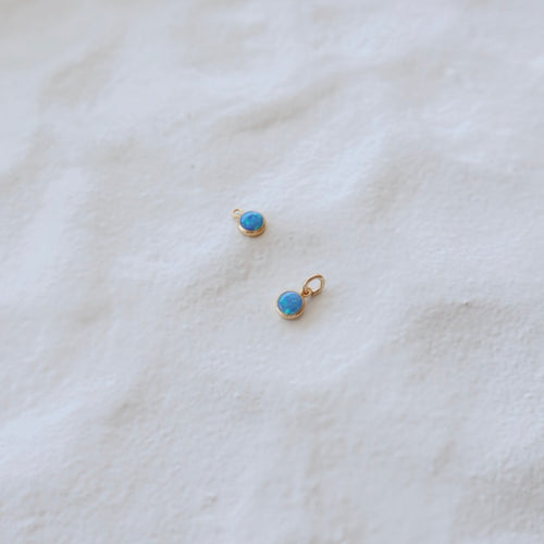 Blue Opal Charm - PeacePiecesJewelry