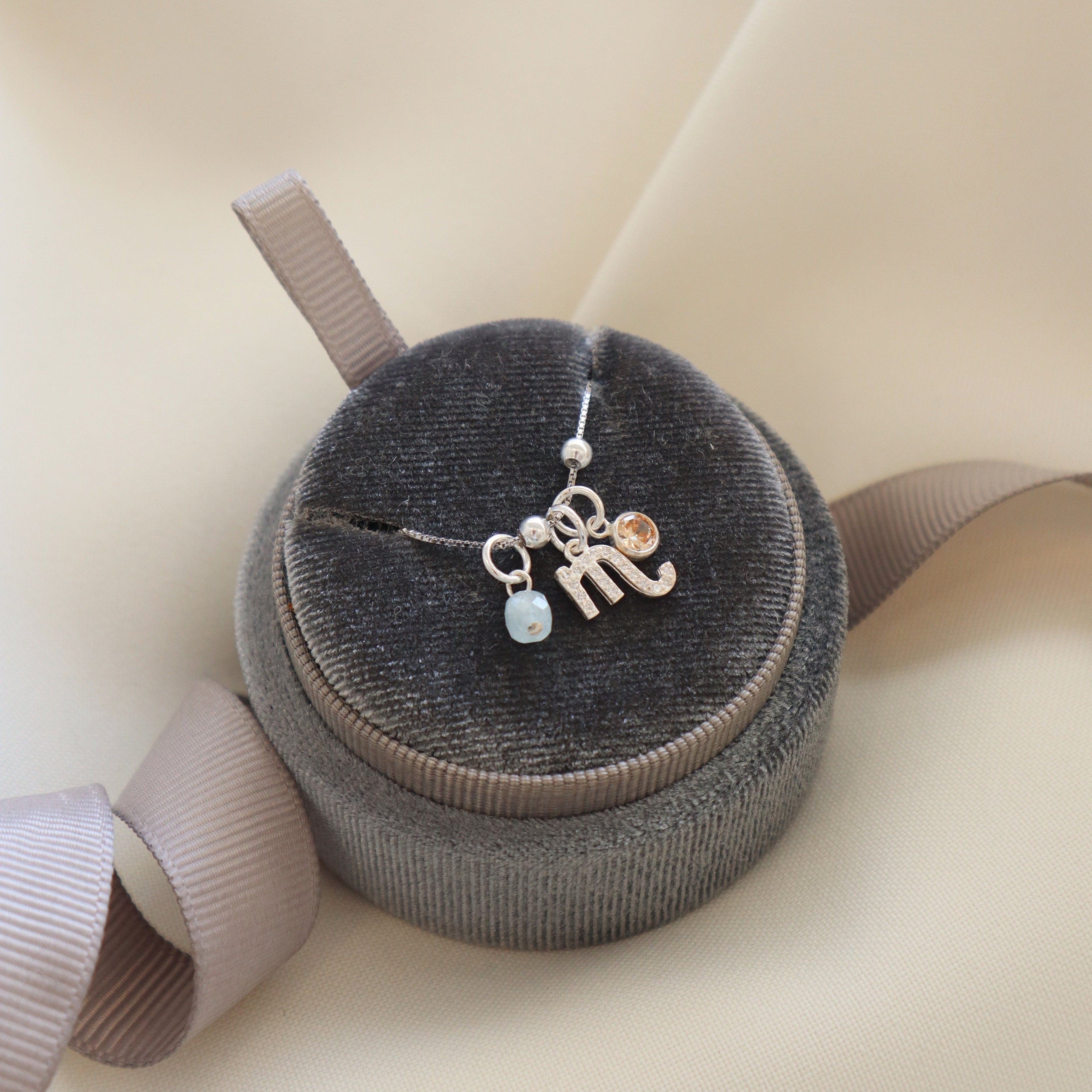 October Charms Necklace PeacePiecesJewelry