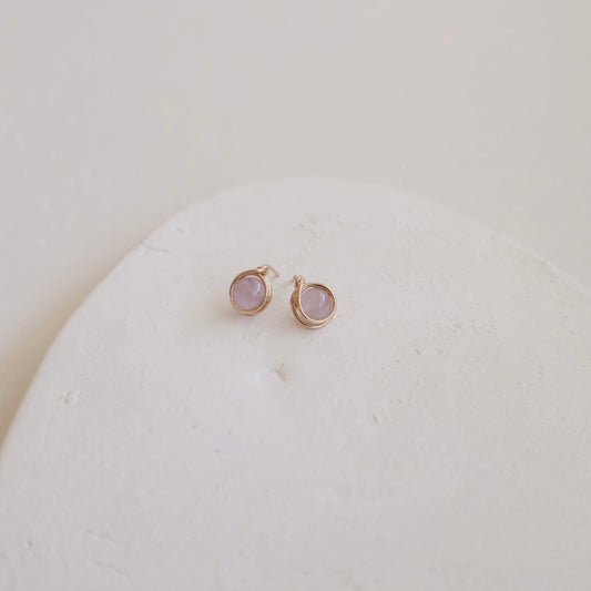 Purple Amethyst Studs - PeacePiecesJewelry