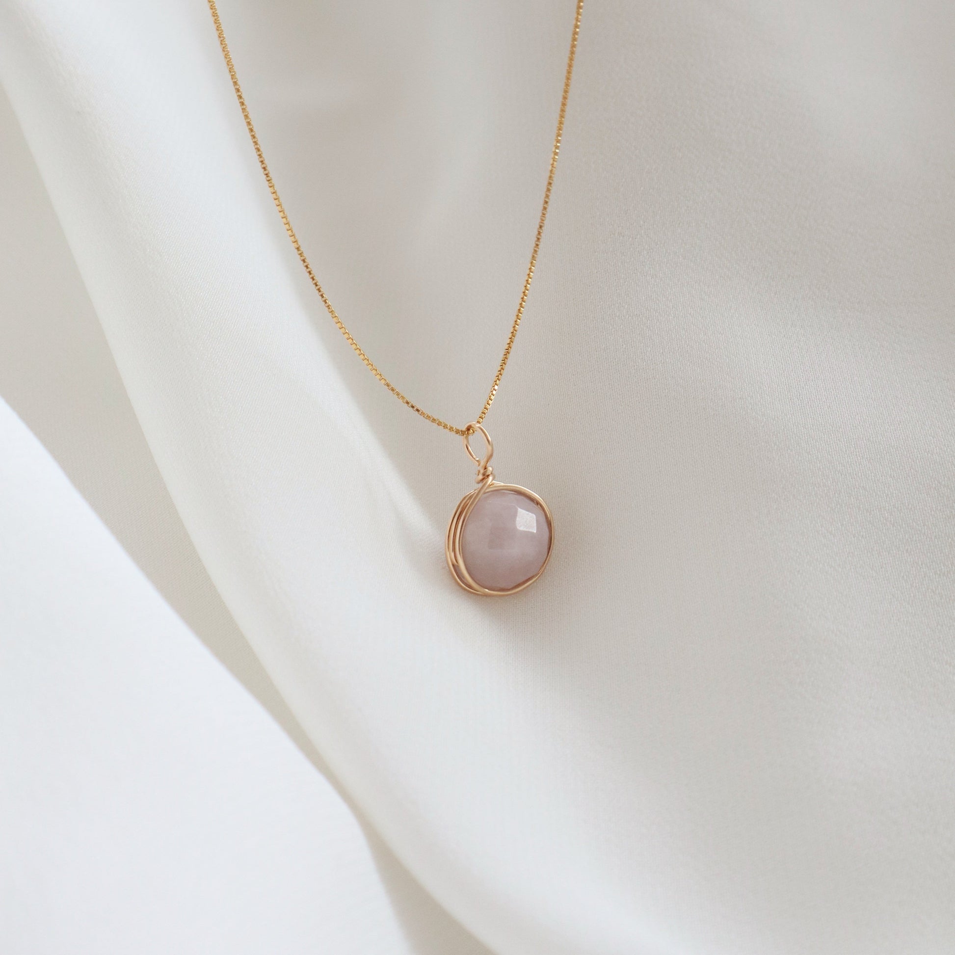 Faceted Light Amethyst Necklace PeacePiecesJewelry