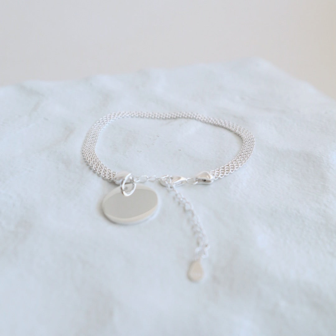 Woven Bracelet with Custom Name Charm - إسوارة اسم