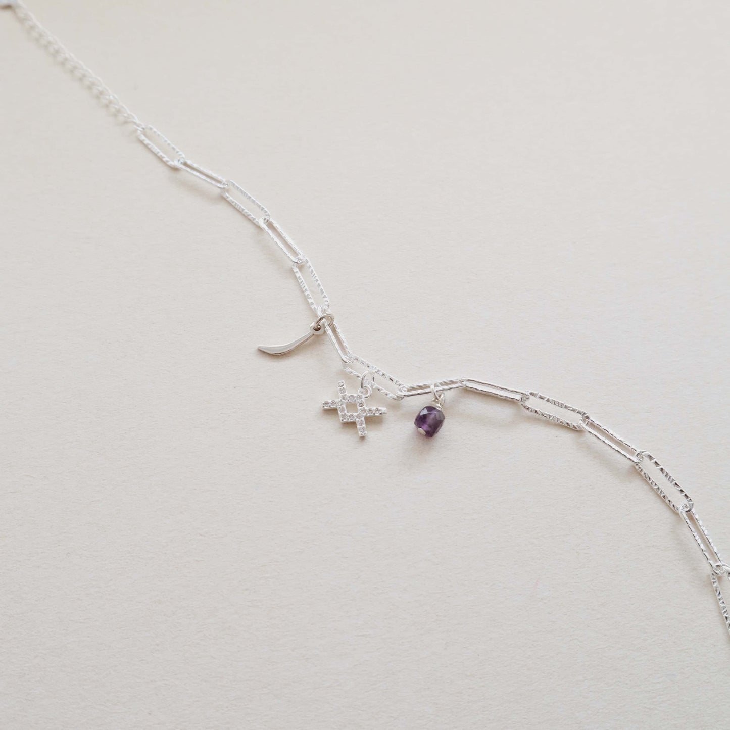 Paperclip Aquarius Charms Bracelet PeacePiecesJewelry