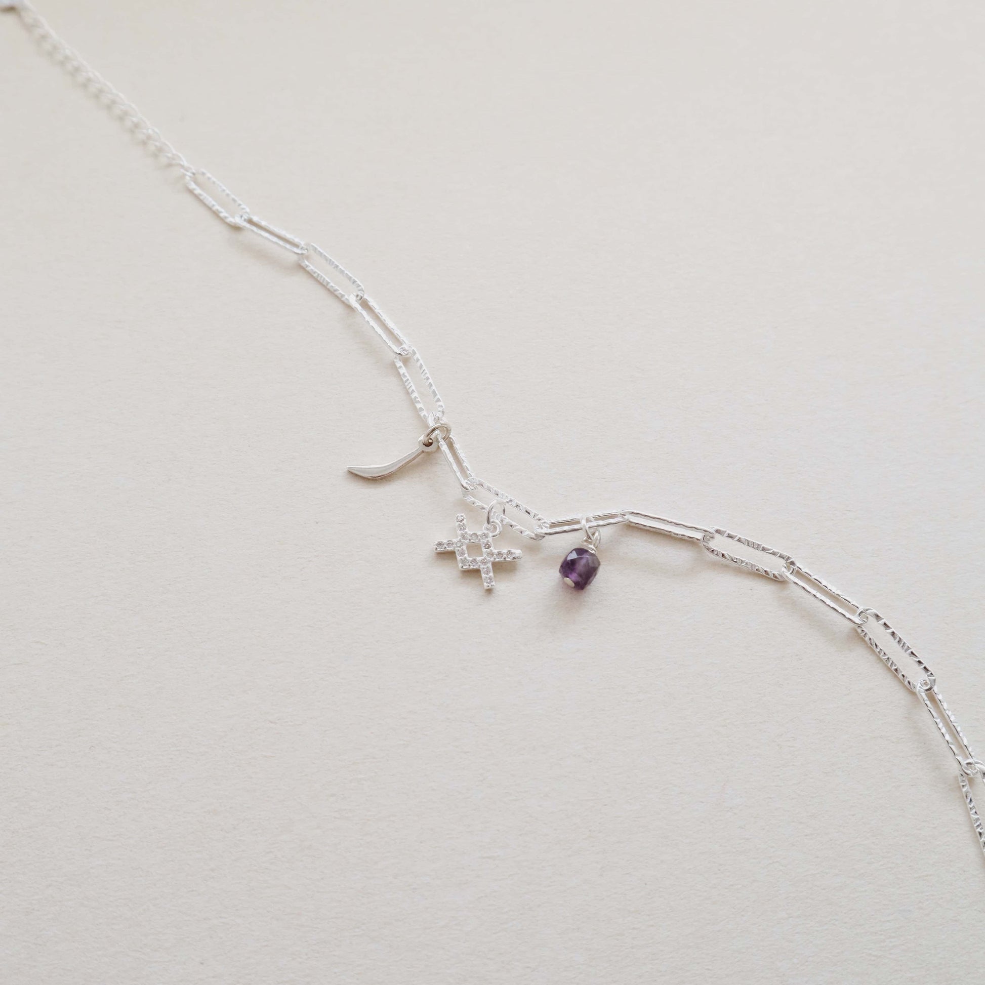 Paperclip Aquarius Charms Bracelet PeacePiecesJewelry