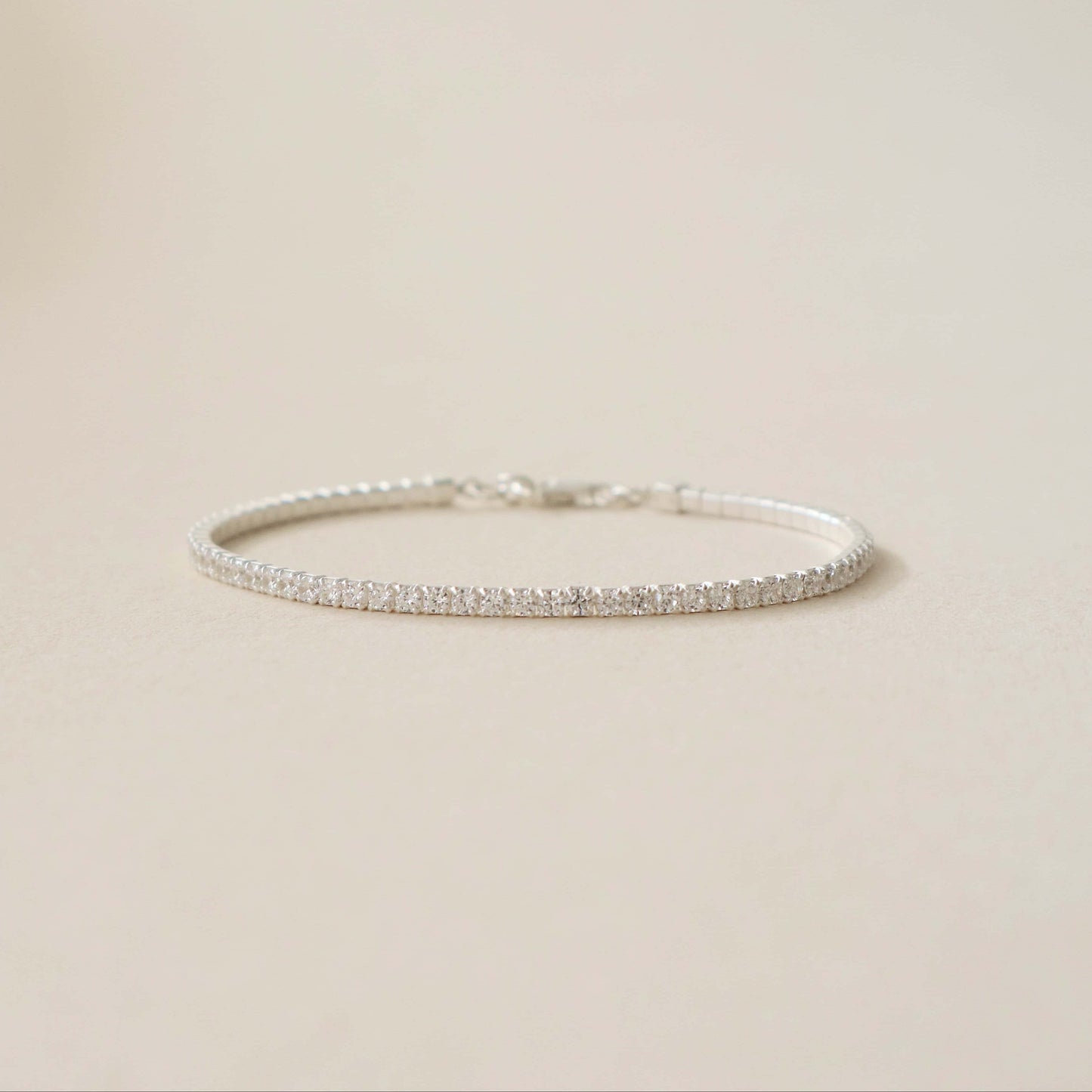 Tennis Bracelet Silver PeacePiecesJewelry