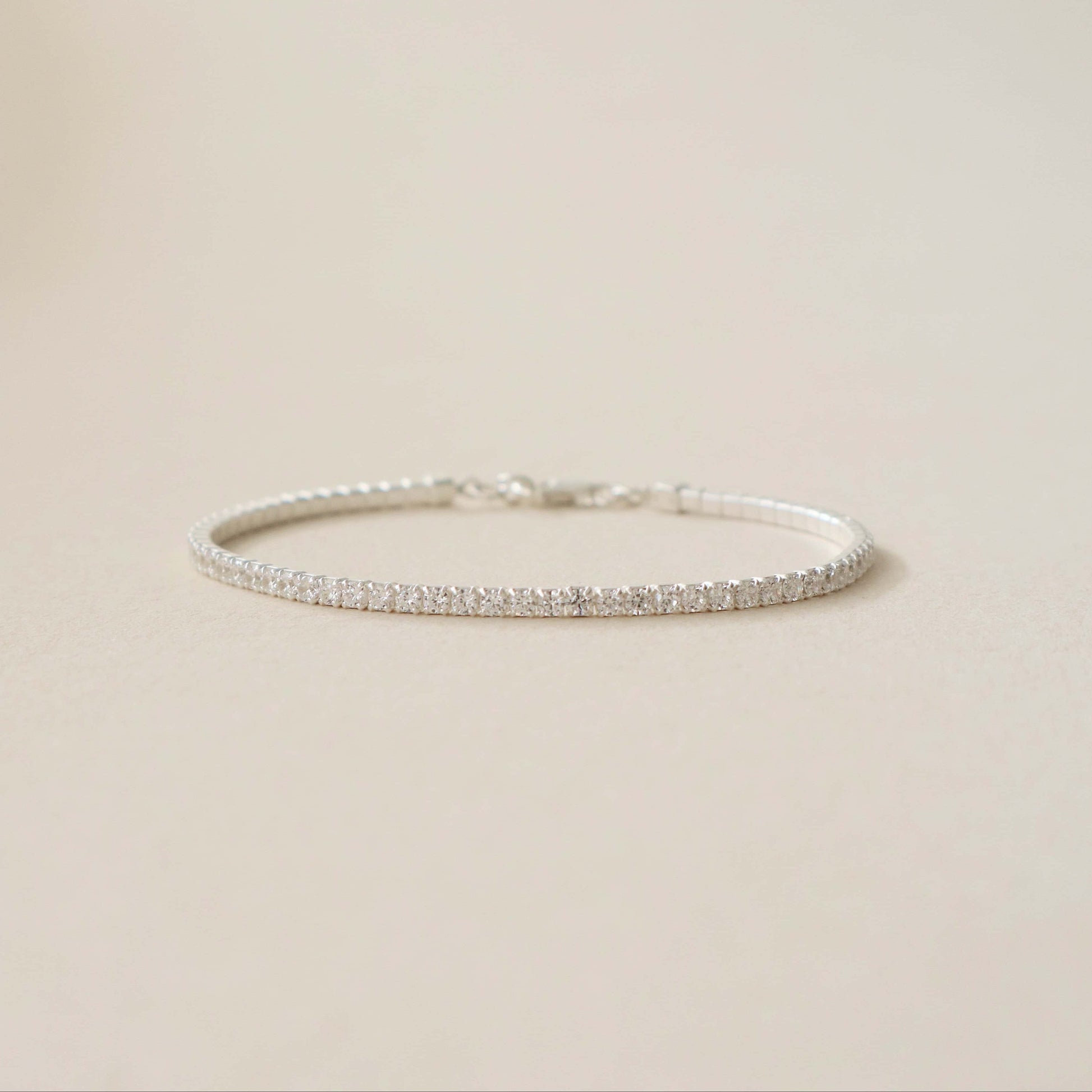 Tennis Bracelet Silver PeacePiecesJewelry