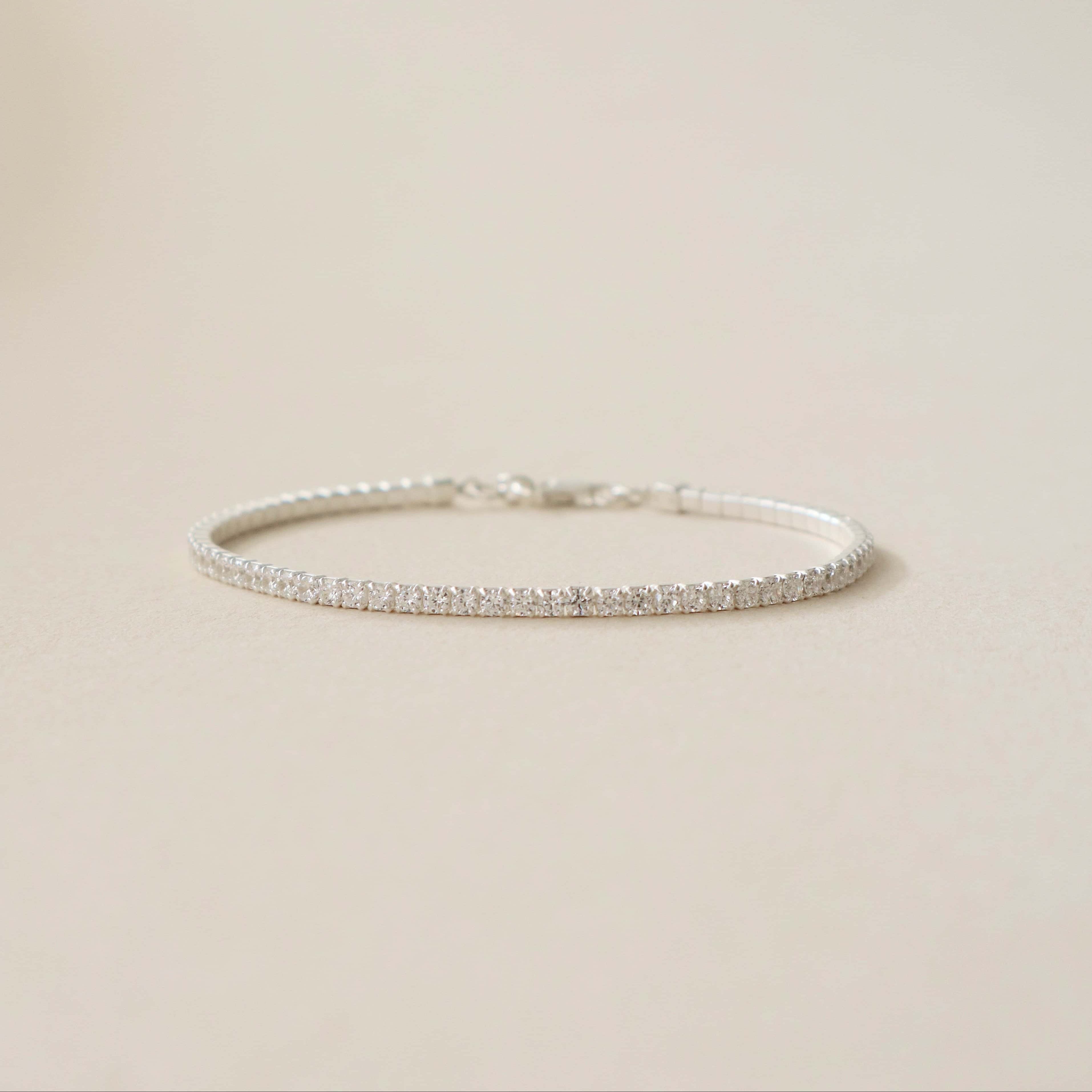 Tennis Bracelet Silver PeacePiecesJewelry