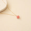 Watermelon Quartz Necklace - PeacePiecesJewelry