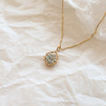Sealed Aquamarine Necklace PeacePiecesJewelry