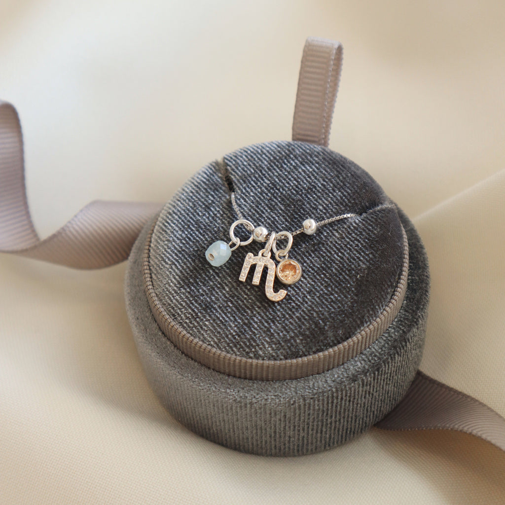 October Charms Necklace PeacePiecesJewelry