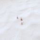 Square Pink Zircon Silver Charm - PeacePiecesJewelry