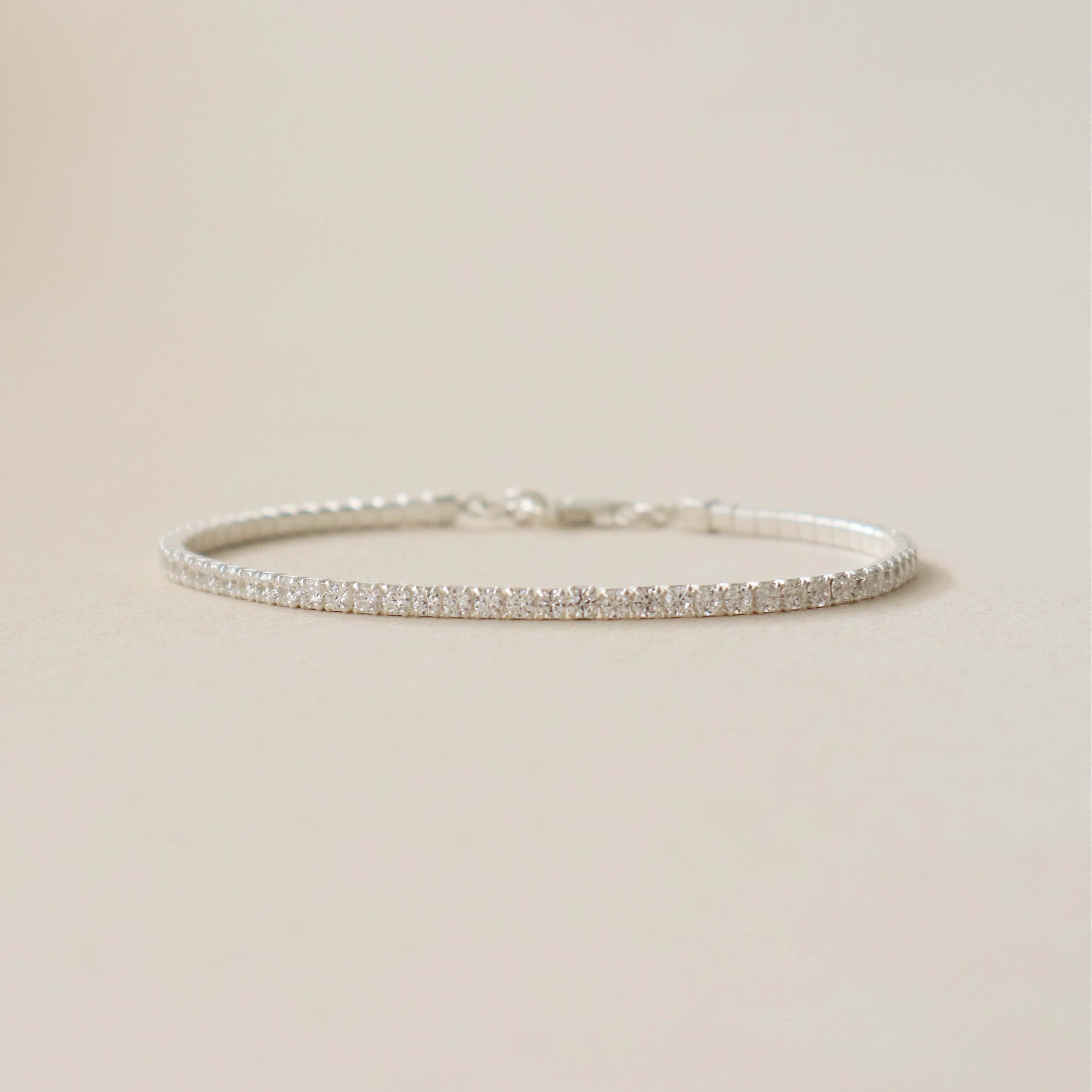 Tennis Bracelet Silver PeacePiecesJewelry