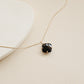 Cushion Black Onyx Gemstone Necklace